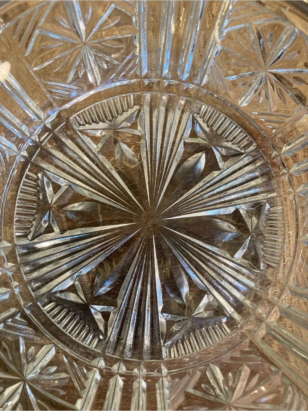 Vintage glass serving